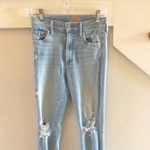 Mother Insider Crop Step Fray Jeans